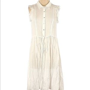 Anthropologie Anama White Boho Dress